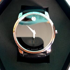 MOVADO Museum Classic Watch / 40mm With Stainless Steel Casing - New With Tags